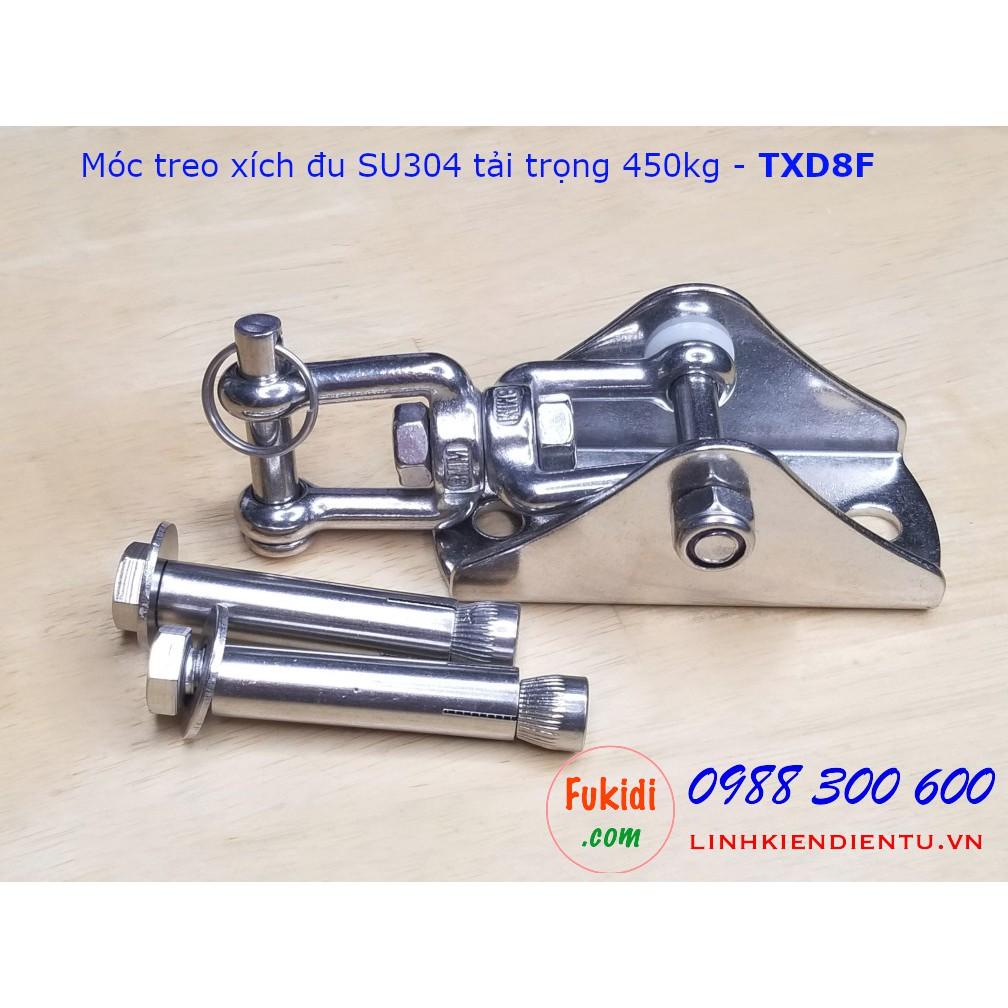 Móc treo xích đu, treo ghế đu, hình nỉa SU304 tải 450kg - TXD8F