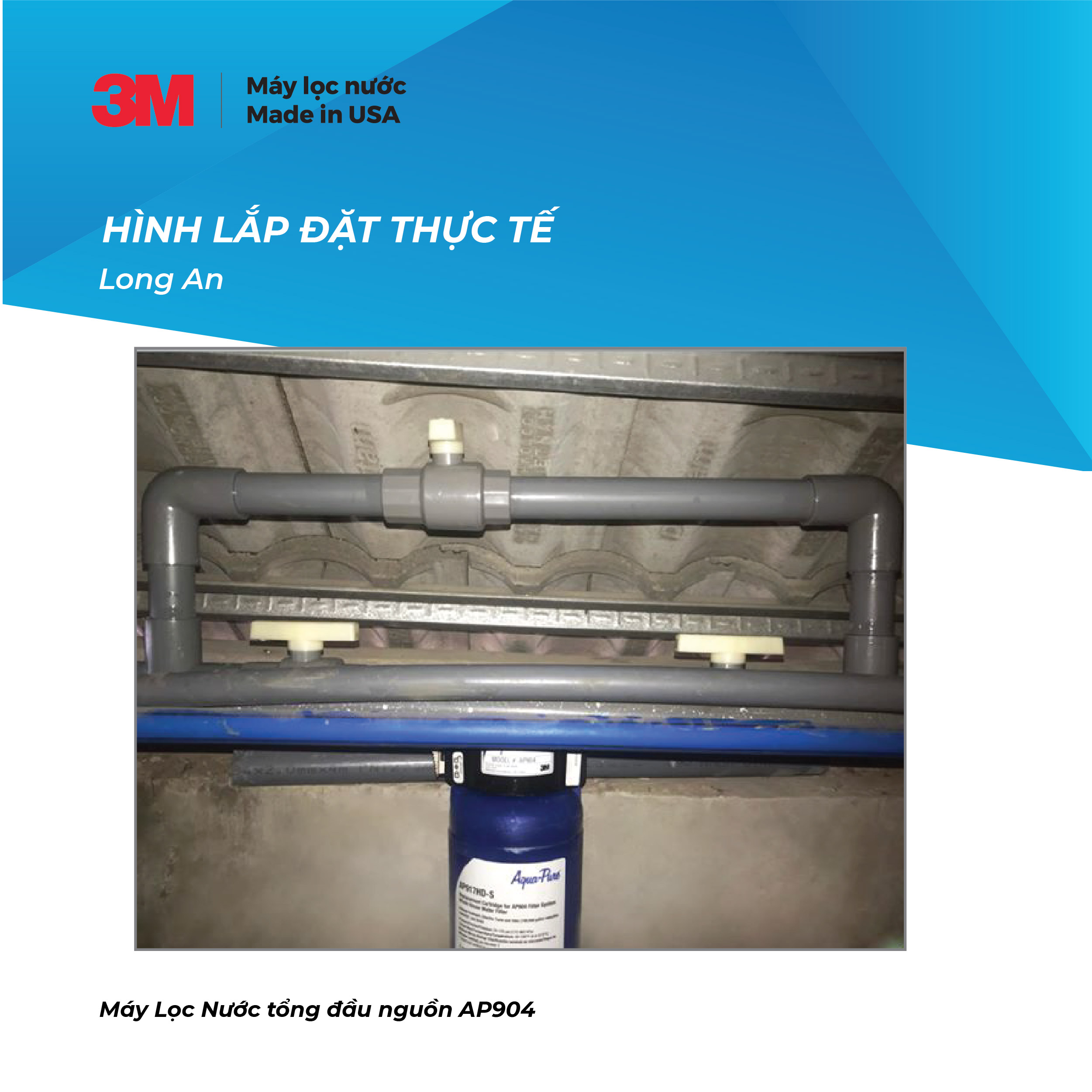 Combo Hệ Thống Lọc Nước Tổng Đầu Nguồn 3M AP904 Kèm Lọc Thô 3M Cao Cấp (Chưa Lõi) - Hàng Chính Hãng