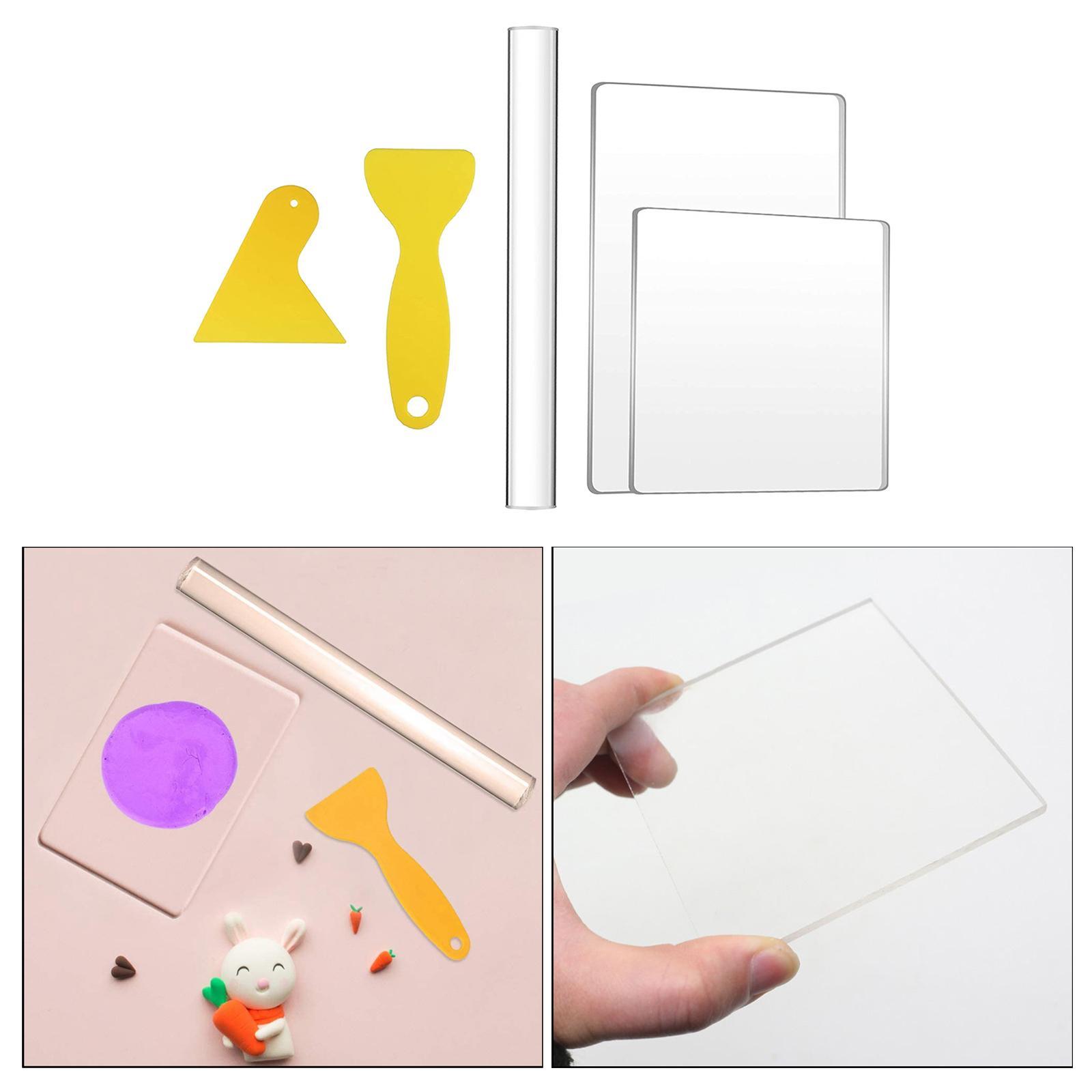 Acrylic Clay Roller Set Ceramic Sculpting Clay Cutter Polymer Clay Supplies