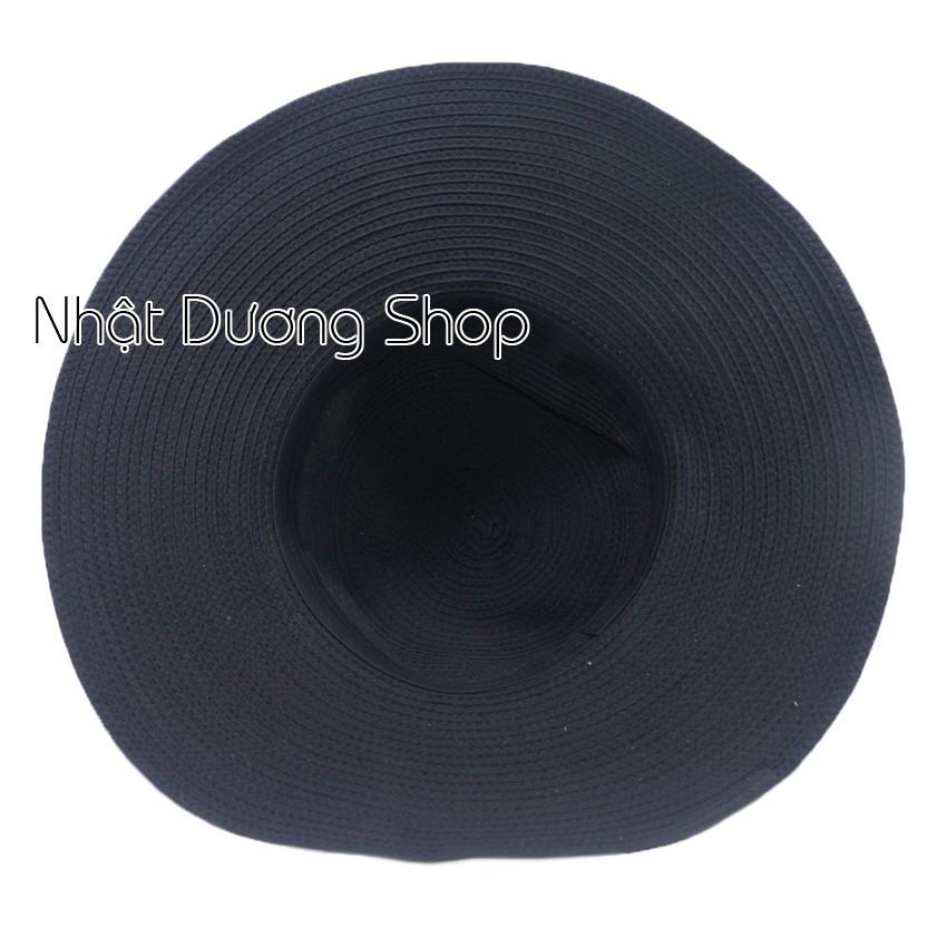 Nón vành rộng gắn hoa sang trọng, đẳng cấp mũ tai bèo vành rộng 11cm giúp che nắng tốt