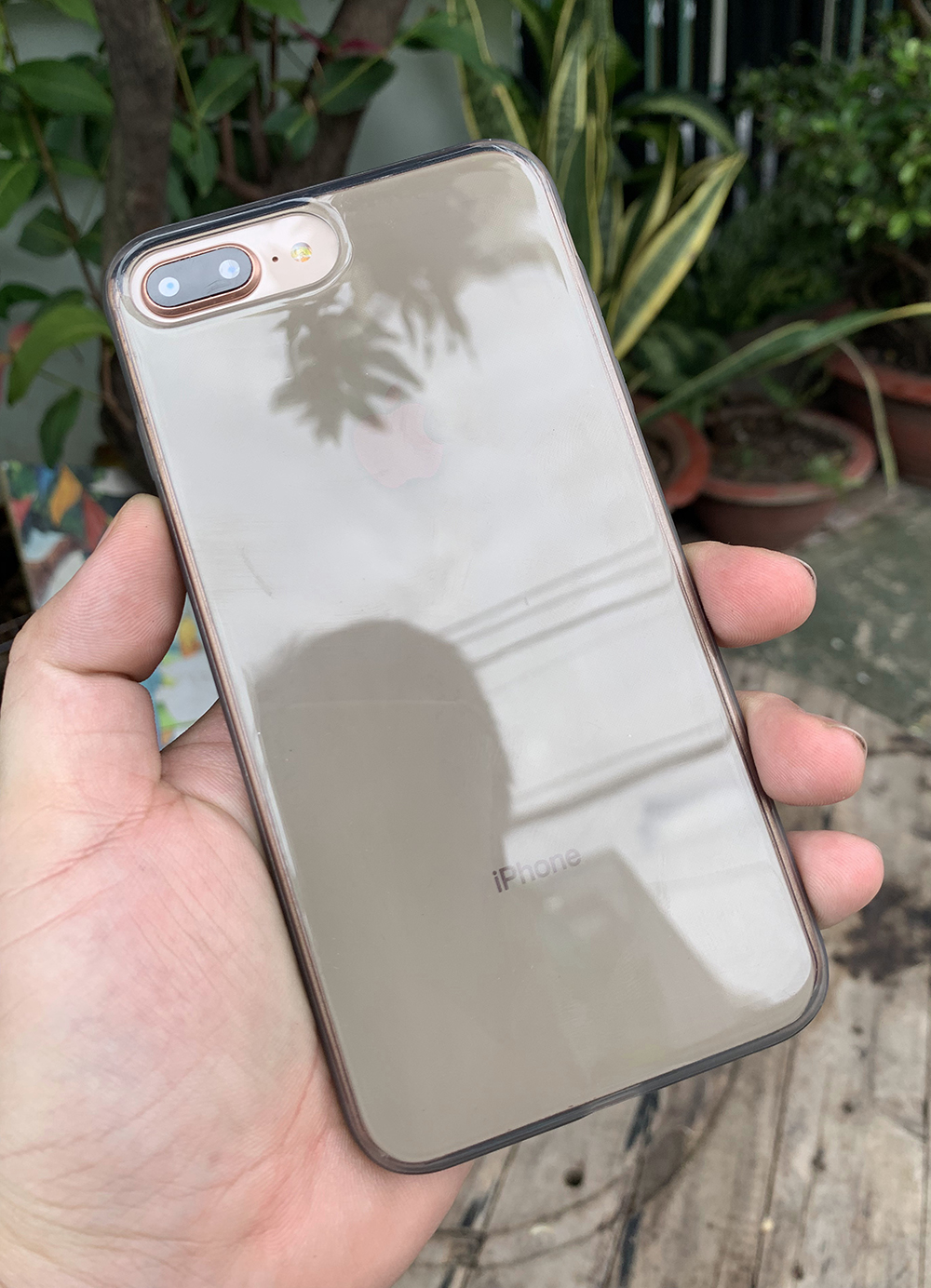Ốp lưng dẻo cao cấp dành cho iPhone 7 Plus / iPhone 8 Plus - Màu đen mờ