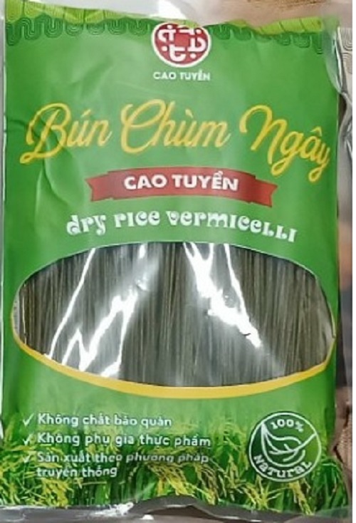 Bún Chùm Ngây Cao Tuyền 500g, bún ngon sạch, không phụ gia hương liệu chất bảo quản