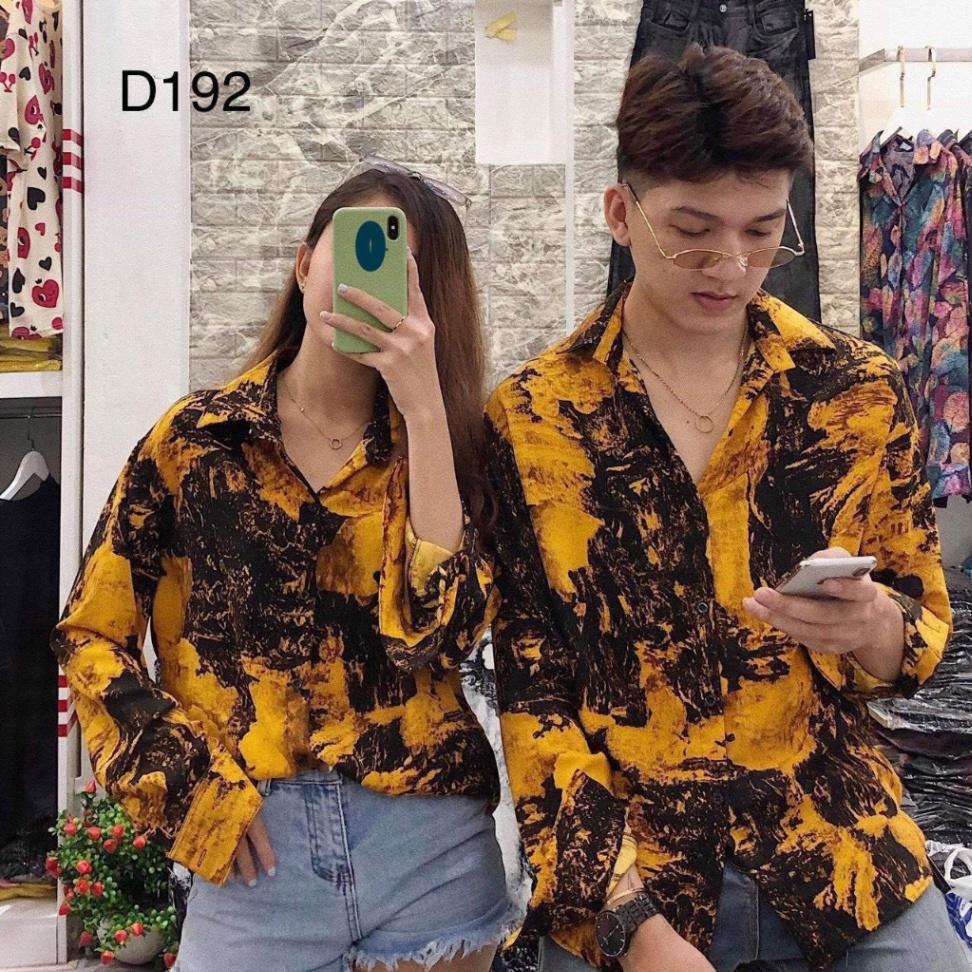 Áo Sơ Mi Nam Nữ Họa Tiết Loang 3D
