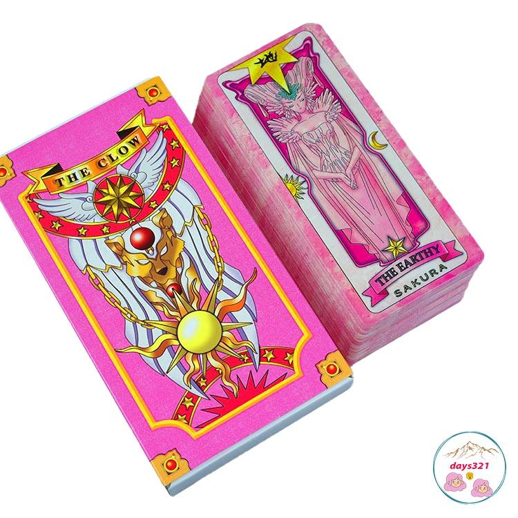 Hộp thẻ bài Clear Card Clow Cardcaptor pha lê Sakura Thủ lĩnh Tarot hồng