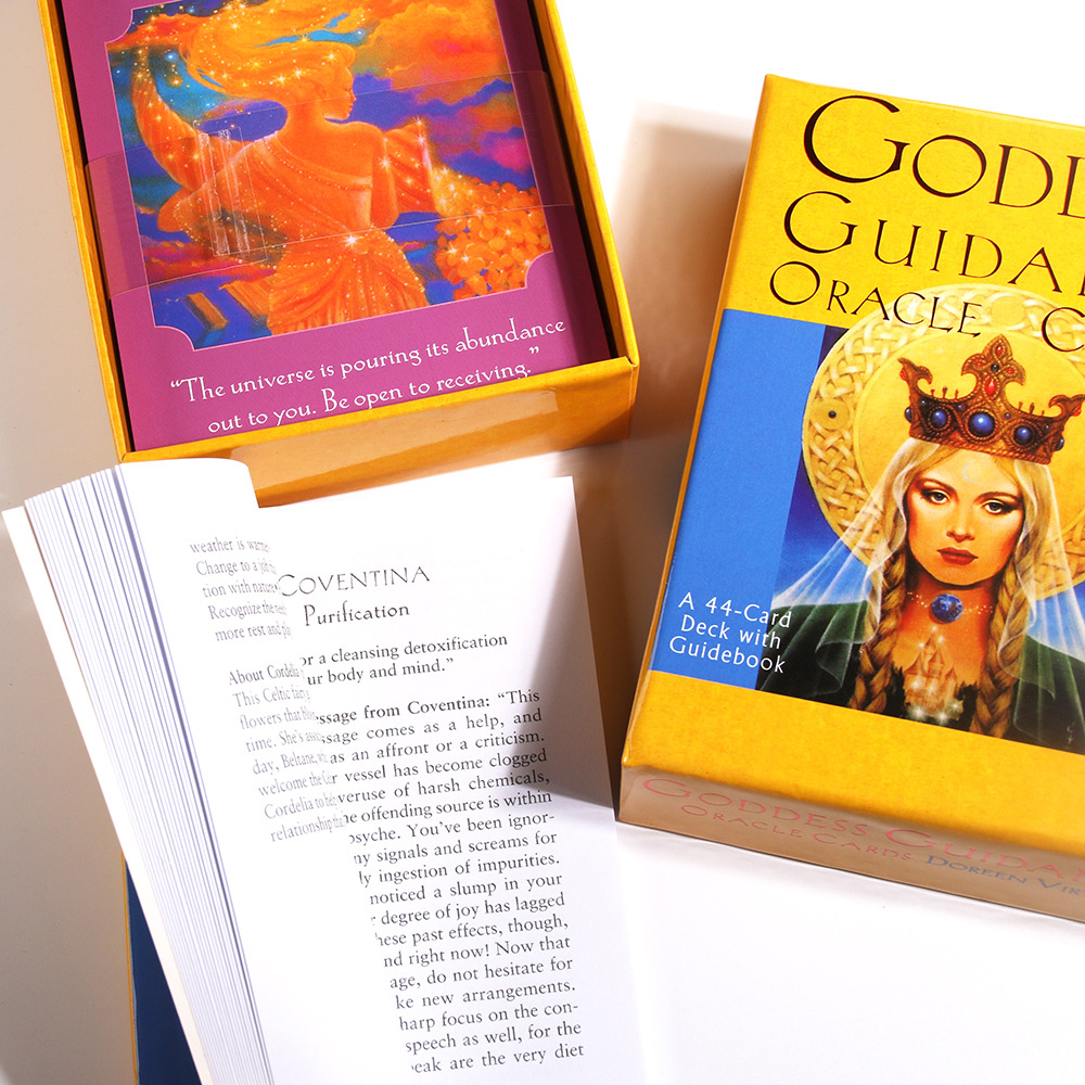 [Mạ Cạnh Size Gốc] Bộ bài Goddess Guidance Oracle 44 Lá Bài Hộp Cứng Cao Cấp Kèm Hướng Dẫn
