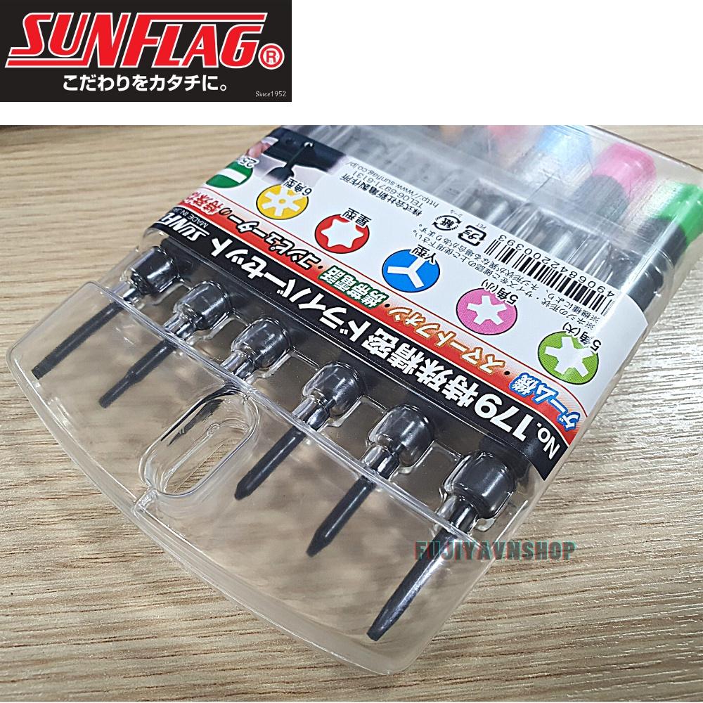 Bộ tuốc nơ vít sửa chữa điện thoại nhật bản 6 chi tiết SunFlag - 179