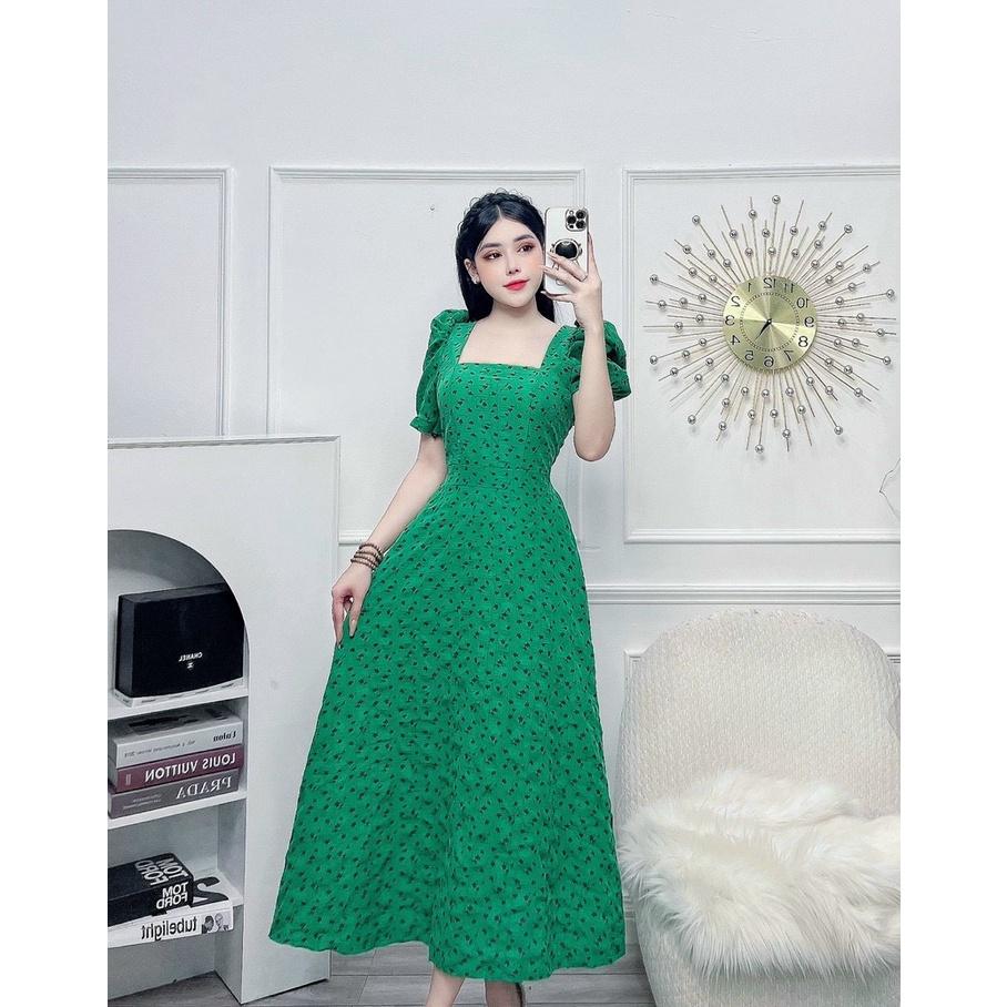 ĐẦM CỔ YẾM XÒE SANG TRỌNG TÔN DÁNG SIÊU XINH - TIỂU THƯ HÀN QUỐC CHO CÁC NÀNG