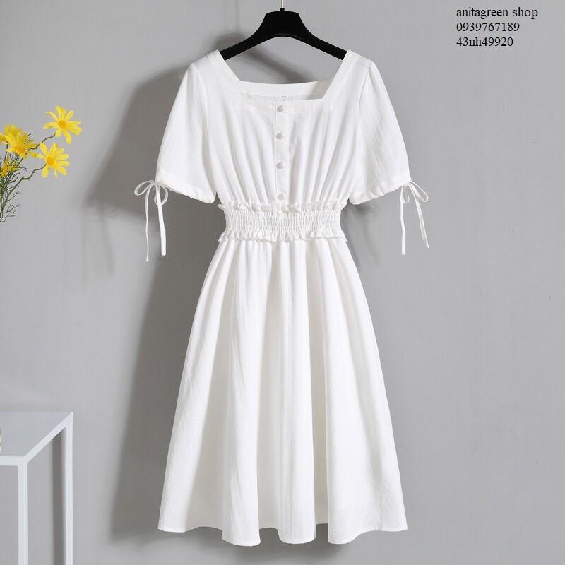 Nh49920a-ĐẦM XÒE BO THUN EO