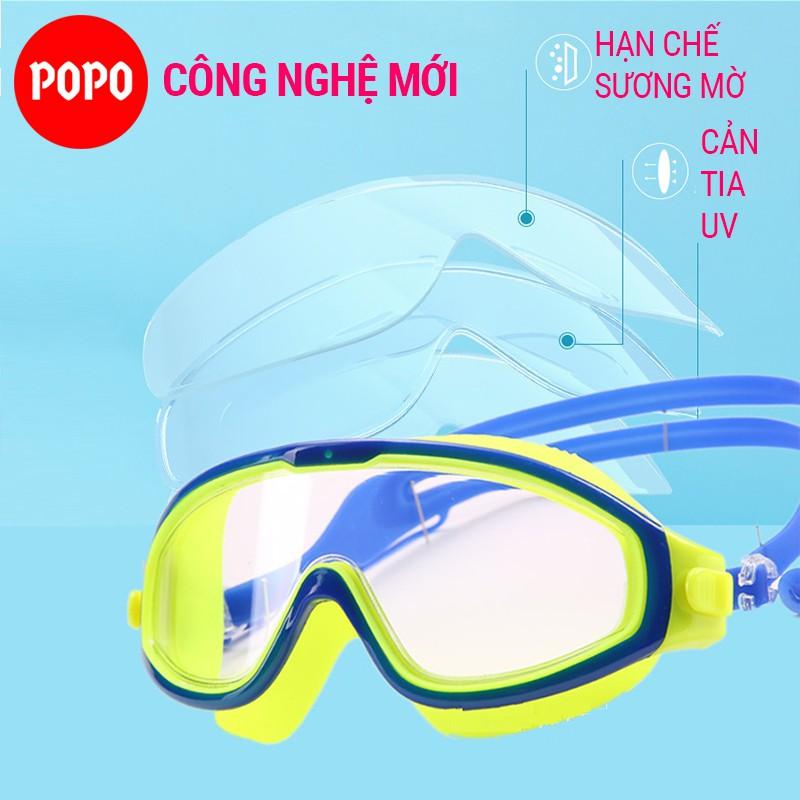 Kính bơi trẻ em POPO 360 góc nhìn PANORAMA bảo vệ mắt cản tia UV, hạn chế sương mờ ngăn nước tuyệt đối