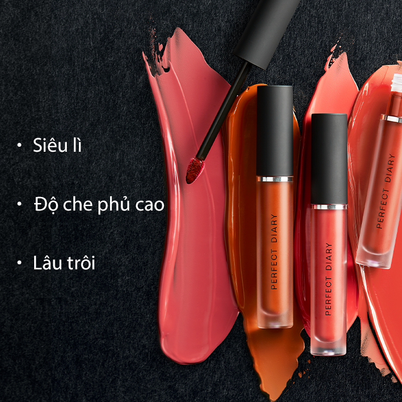 Son Kem Lì Perfect Diary Fog Dreamy Matte Lip Gloss Nhiều Tông Màu Bản Nâng Cấp