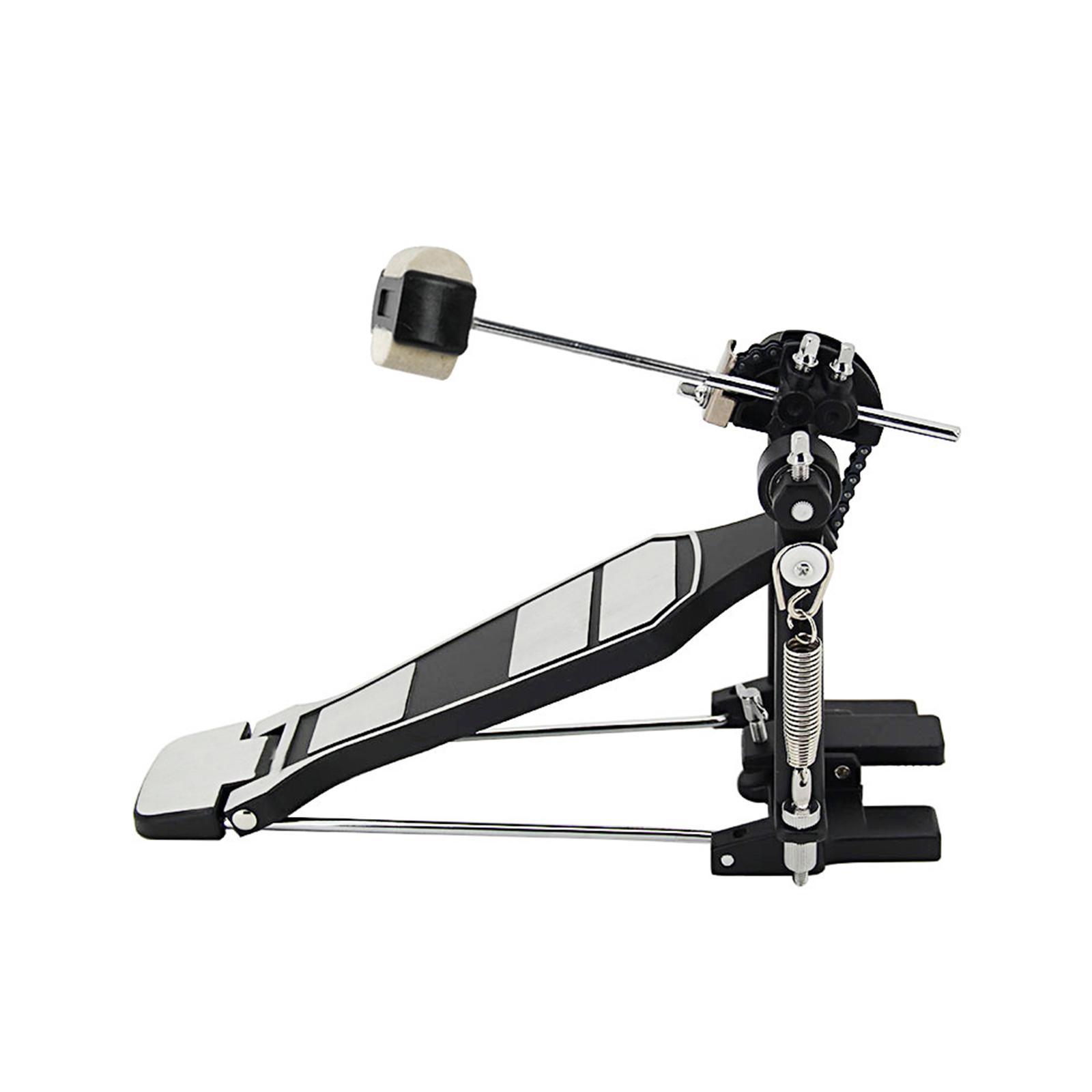 Bass Drum Pedal, Double Chain Drive Brass Pedal, Professional Durable