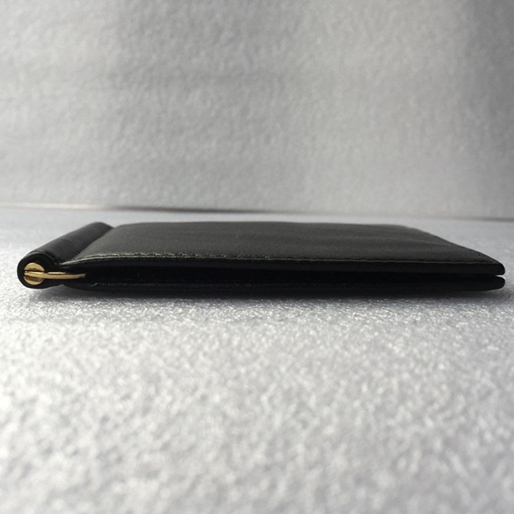 Simple Metal Money Clip Wallets Men Slim RFID Blocking Card Holder Minimalist Bifold