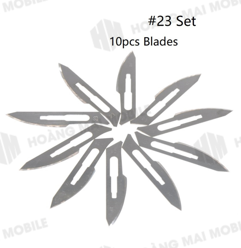 Lưỡi dao số 23 Surgical Blades (túi = 10 lưỡi dao)