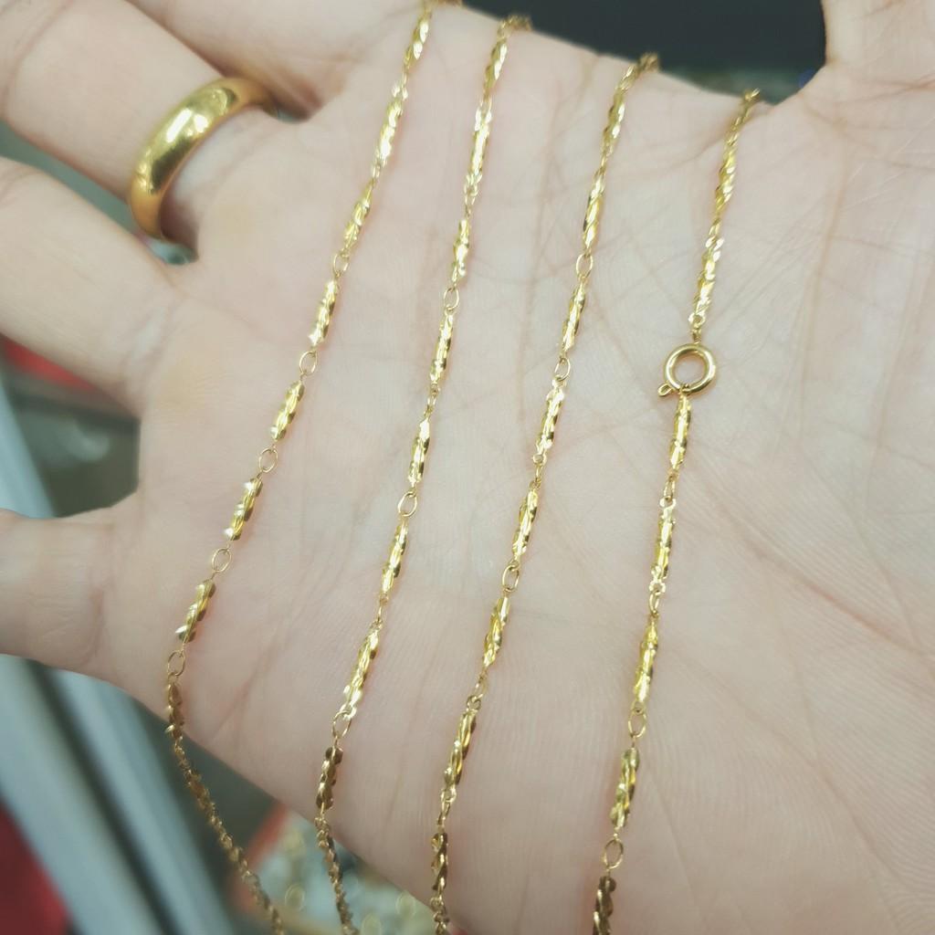 Dây Chuyền Nữ Trúc Xoăn Cao Cấp-Dùng lâu dài tắm rửa thoải mái không đen