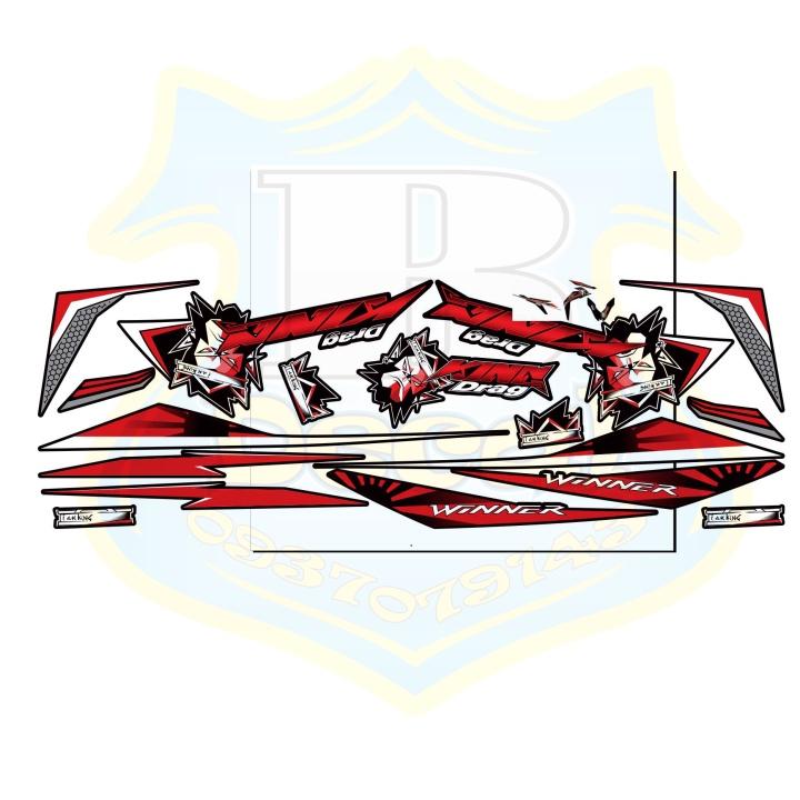 Tem rời dành cho winner v1 king drag đỏ den