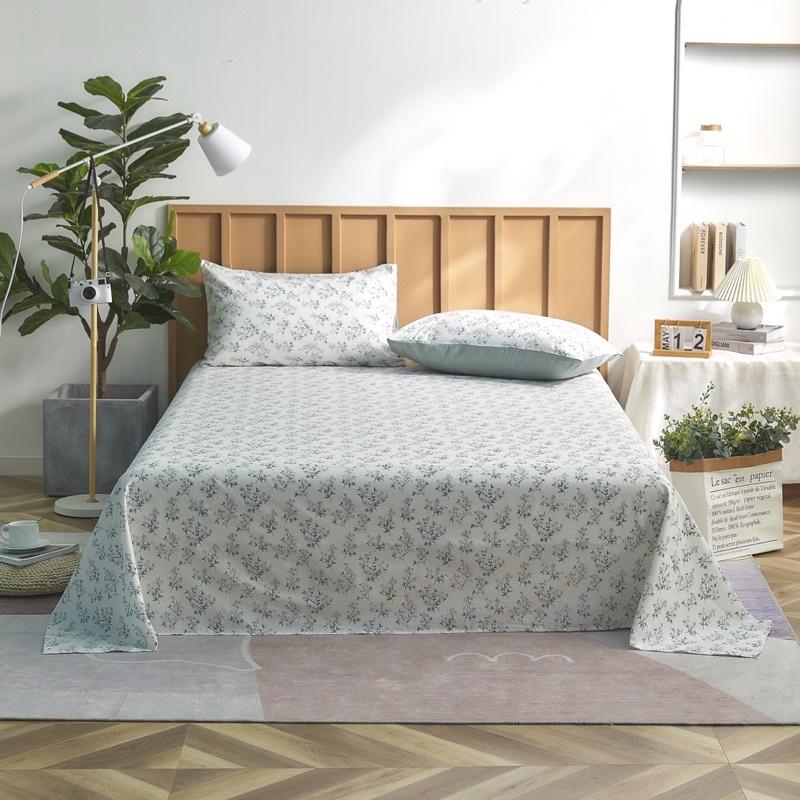 Set Ga Gối Cotton Living 100%cotton Hàng Nhập Khẩu Cao Câp 3 Món Hoa Vintage