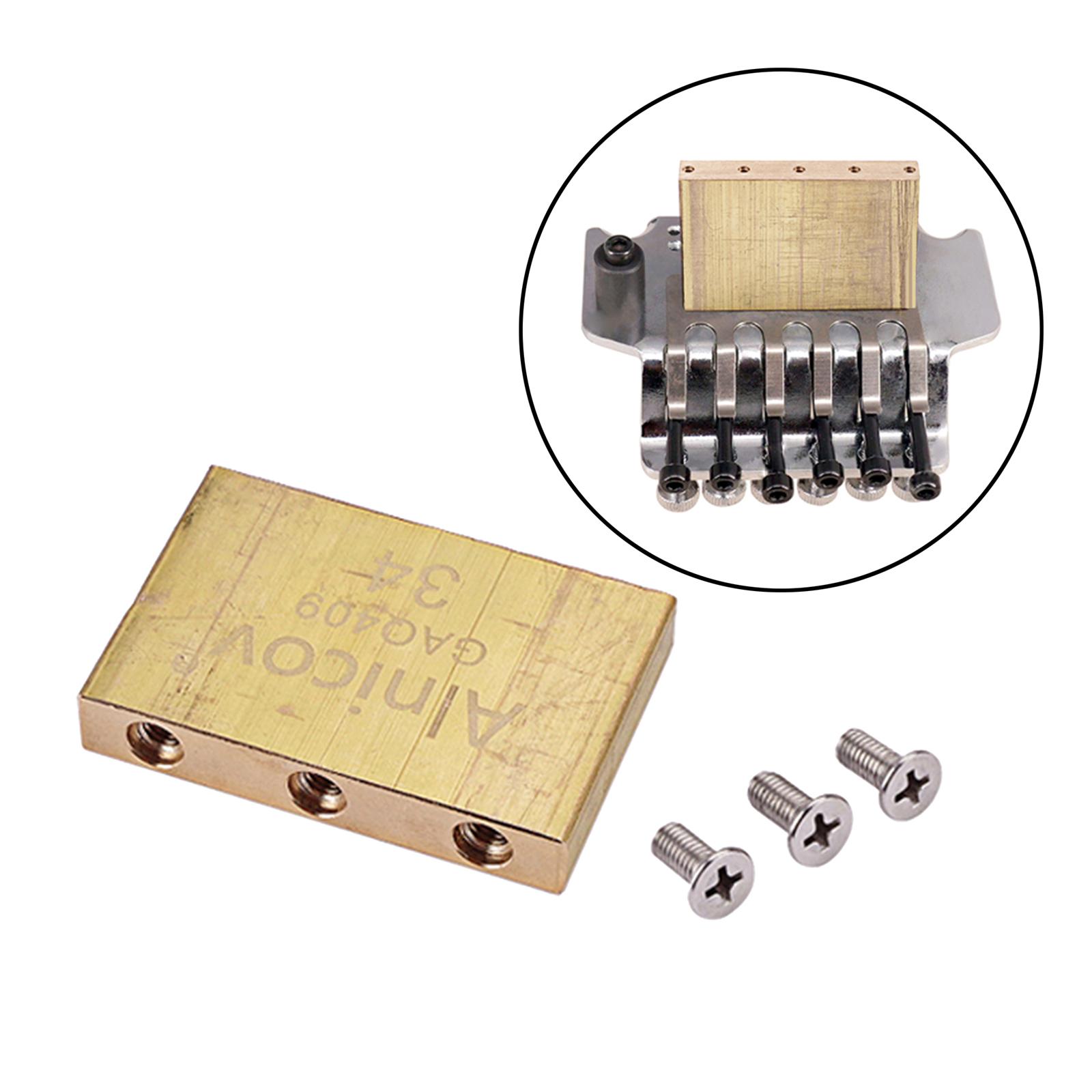 Hand-made Electric Guitar Tremolo System Bridge Brass Block