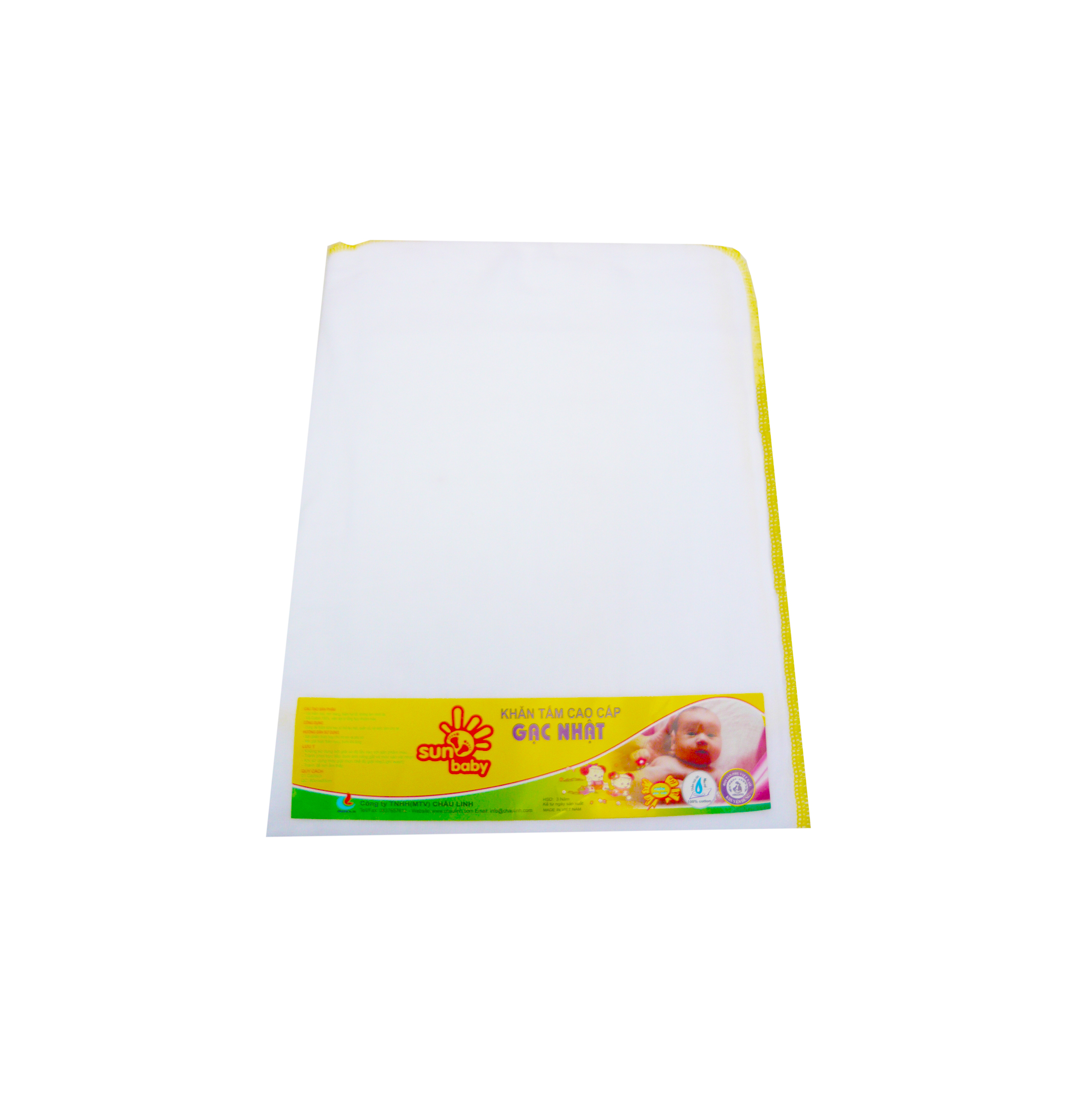 Khăn sữa tắm gạc nhật dày cho bé 4 lớp 80x85 cm Sunbaby