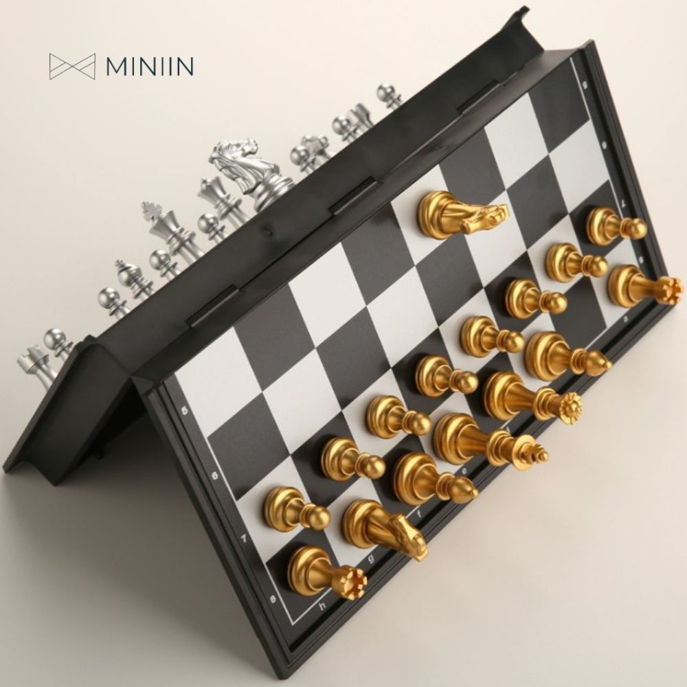 Bộ Cờ Vua Nam Châm Cao Cấp Chính Hãng- Kích Thích Phát Triển Trí Não, Thể Thao Trí Tuệ,  3 Kích thước - MINIIN