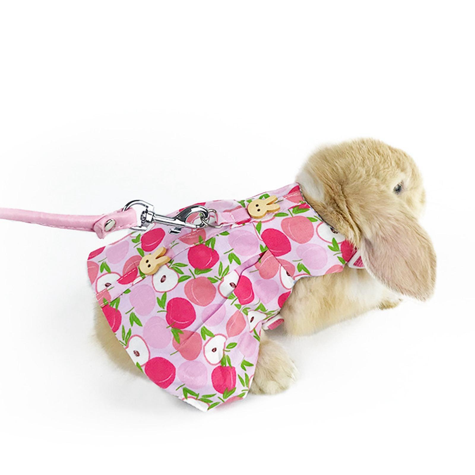 2 Set Rabbit Vest Harness Squirrel Hedgehog Small Animal Bunny Clothes Dress