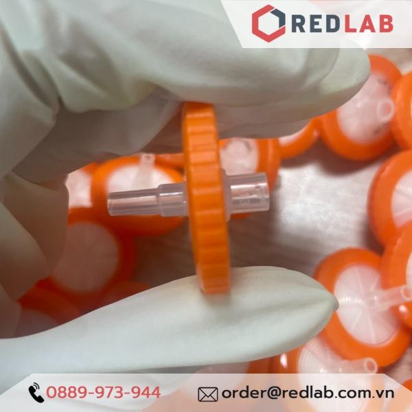Đầu lọc Syringe PTFE đường kính 33mm, lỗ lọc 0.22um không tiệt trùng Finetech PTFE033N022I
