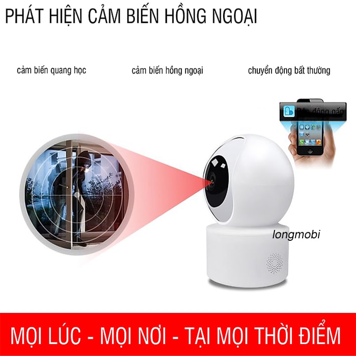 Camera Giám Sát Không Dây CareCam 2.0Mbps Full HD 1080 - Camera Wifi IP Hàng Nhập Khẩu