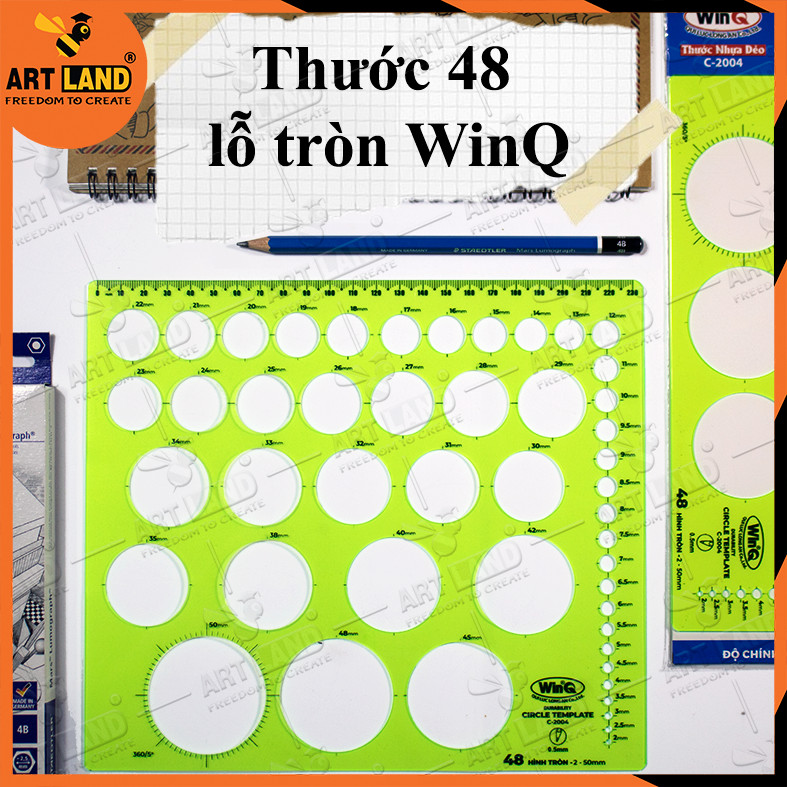 Thước 48 lỗ tròn WinQ C2004 cực phẩm