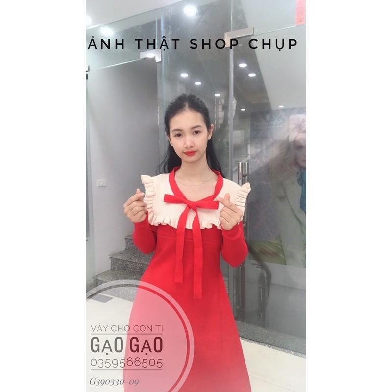 Váy len tiểu thư khoá mở cho con bú KÈM ẢNH THẬT