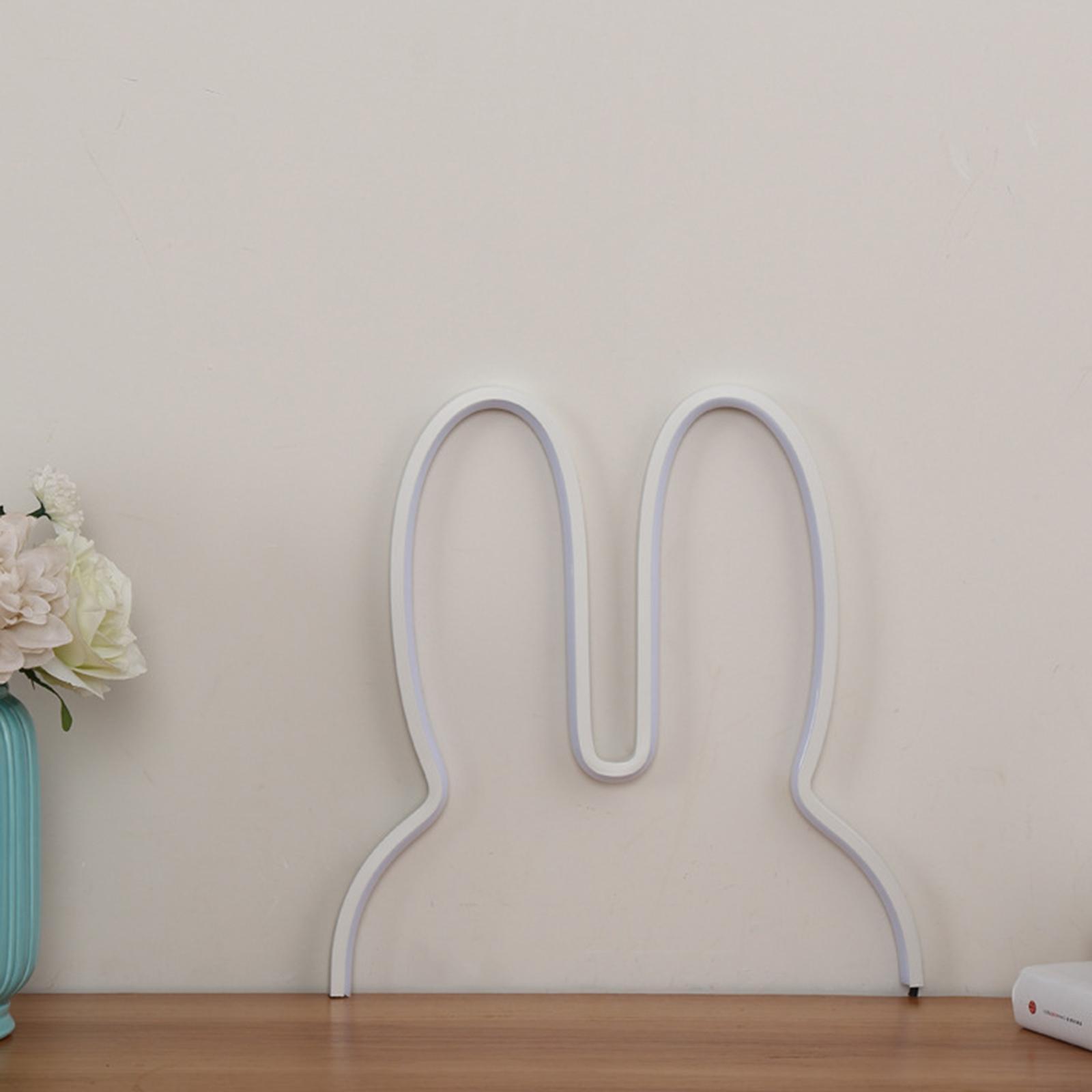 Rabbit Night Light USB Powered Beside Lights Kids Table Lamp
