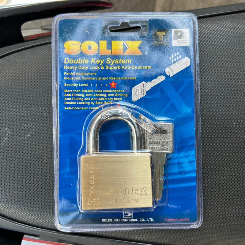 Ổ khóa Solex D55 thân đồng 4 chìa rảnh đôi - MSOFT