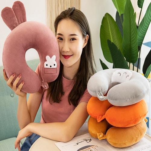 GỐI TỰA CỔ CHỮ U CÓ CÚC CÀI PHÙ HỢP VỚI NGƯỜI TRONG VĂN PHÒNG VÀ NHỮNG CHUYẾN ĐI DÀI