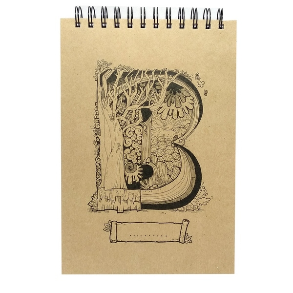 Sổ Lò Xo Sketchbook Alphabet - Mẫu 13 - Chữ B