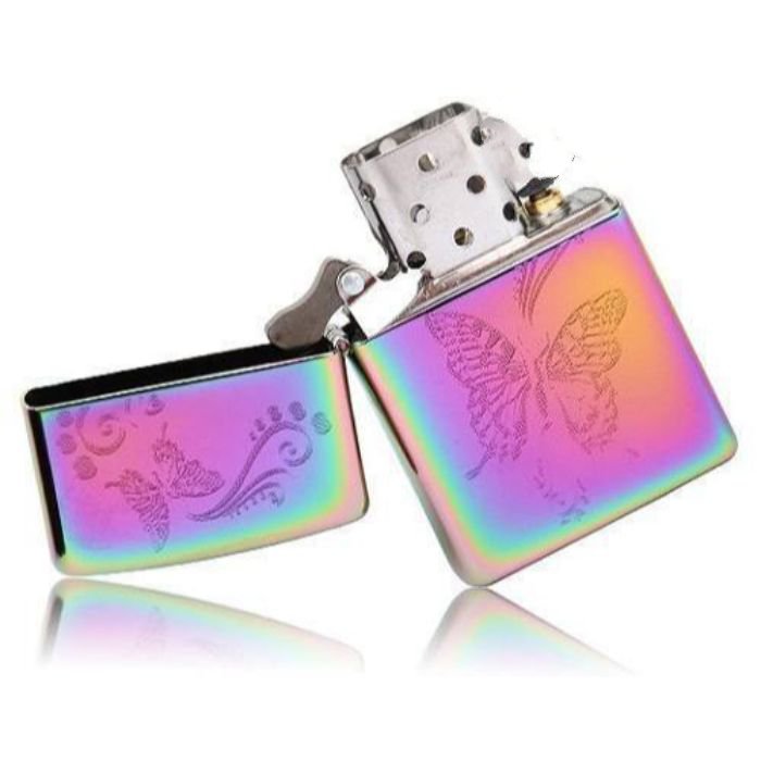 Bật Lửa Zippo Butterflies Spectrum Chrome Chính Hãng Usa