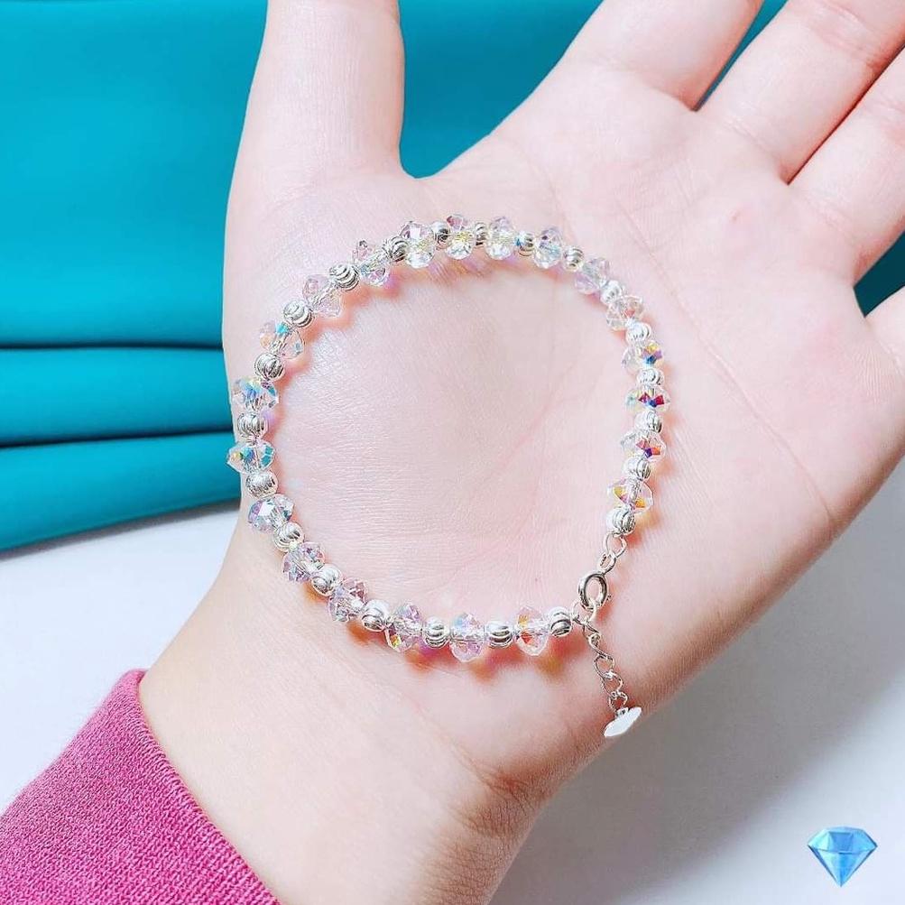 Hạt đá pha lê 6 li 8 li làm vòng cổ vòng tay handmade cực đẹp ACJ71121