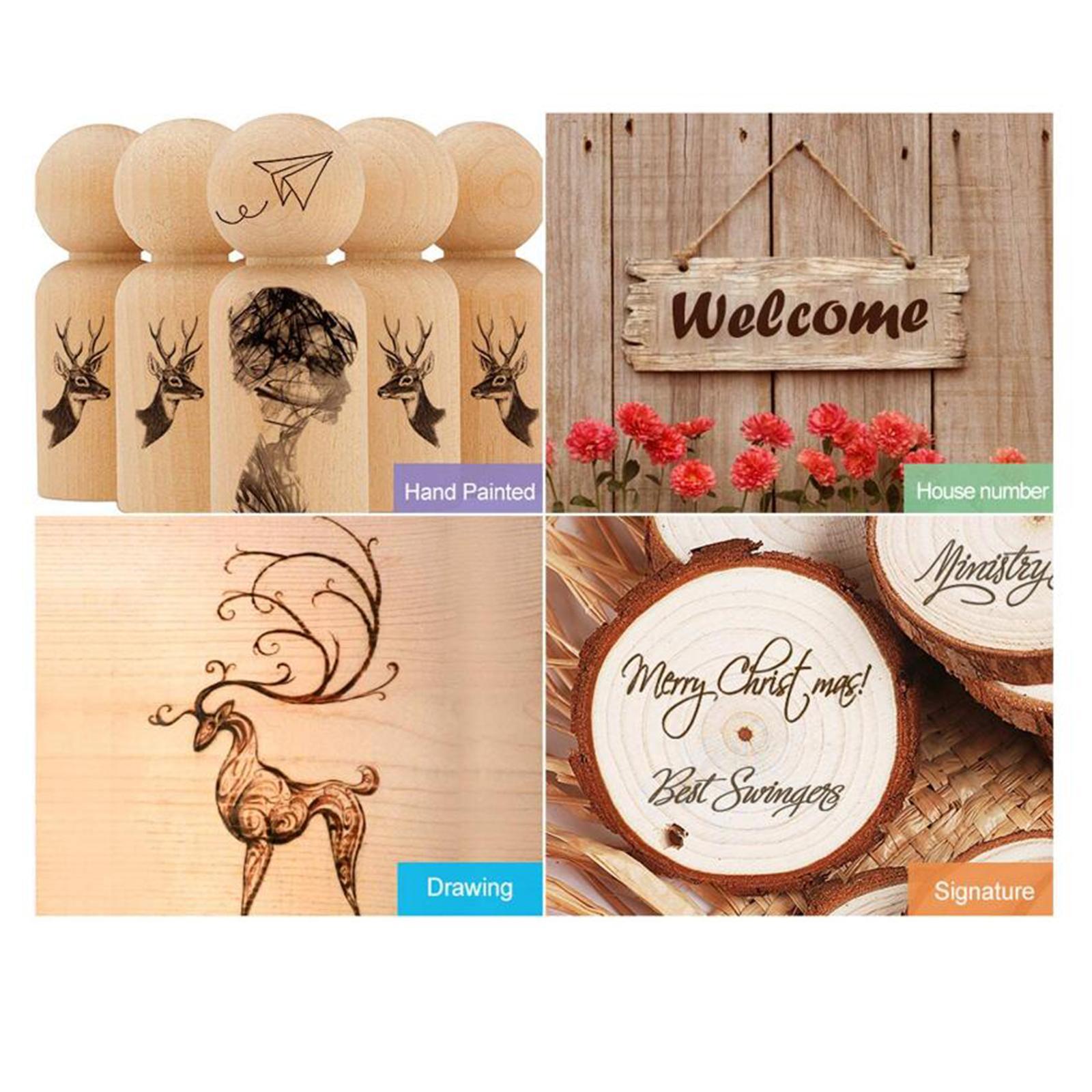 2x Wood Burning Pen Marker Scorch Pen Maker for Fire Painting