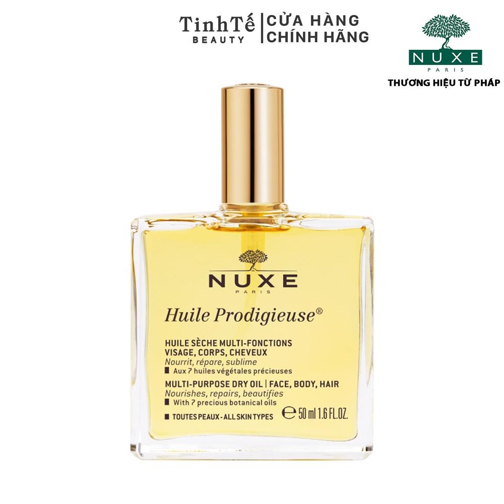 Dầu khô đa năng chăm sóc tóc, móng, cơ thể, da rạn Nuxe Dry oil Huile prodigieuse 50ml