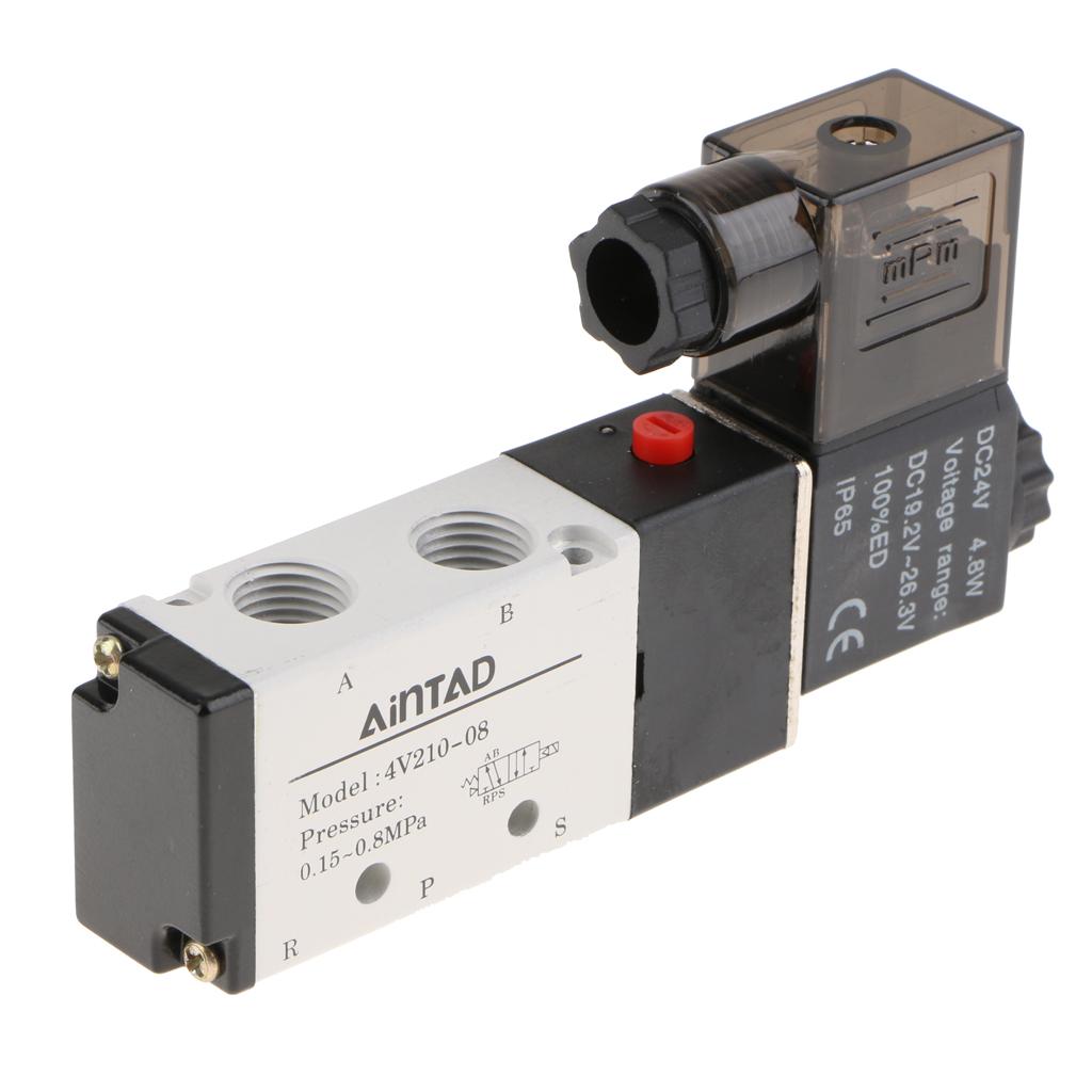 Van điện Từ 4V210-08 5 Cách 2 Vị Trí Khí Nén 1/4 "BSPT