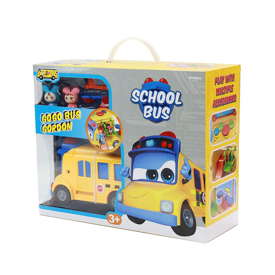 Đồ Chơi GOGOBUS Bộ Playset Xe Buýt Đến Trường Gogo Bus YS3023A