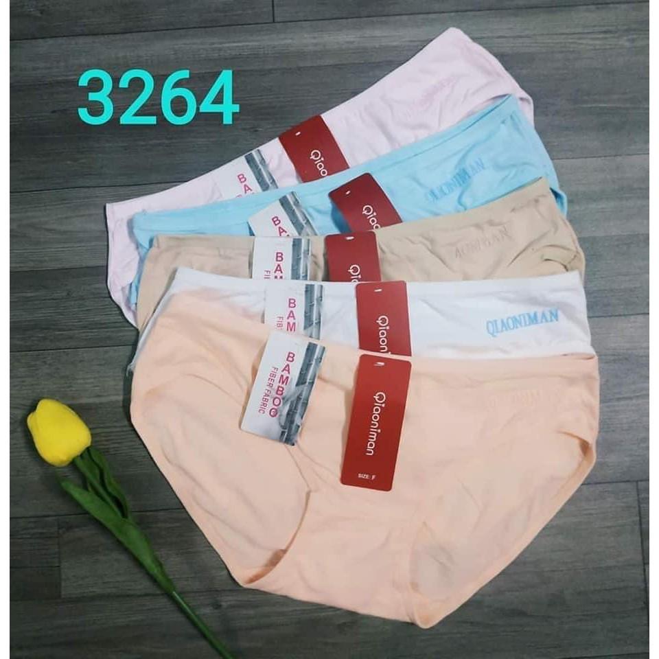 Combo 10 chiếc quần lót cotton trơn co dãn tốt fom từ 45-60kg