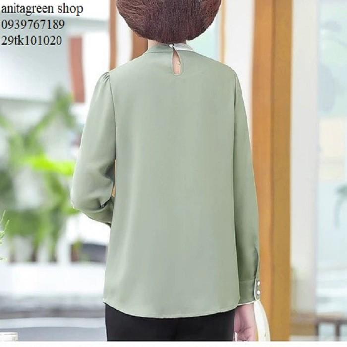 Tk101020-ÁO SƠ MI NỮ PHỐI MÀU THANH LỊCH