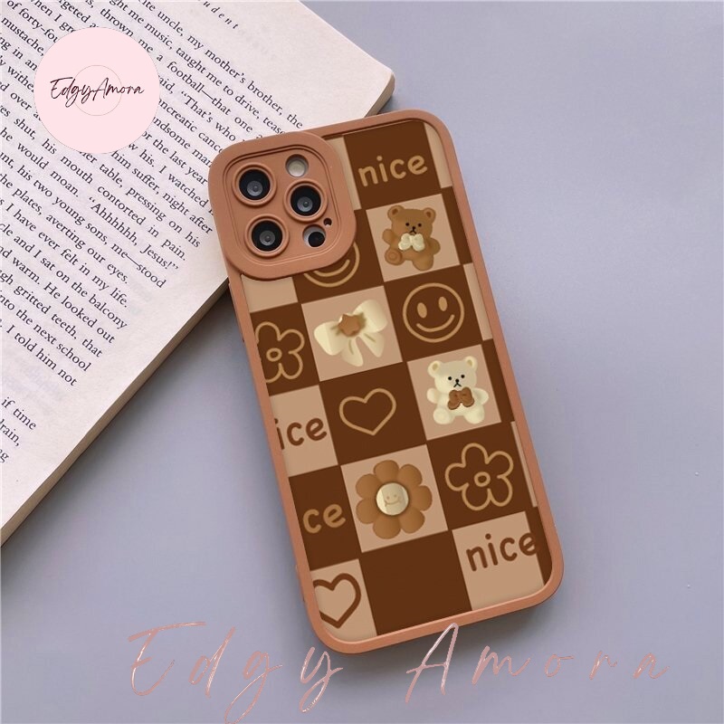 Ốp lưng Iphone chống sốc caro in hình gấu dành cho Iphone 11 / Phone 11 Pro / Iphone 11 Pro Max / Iphone 12 / Iphone 12 Pro / Iphone 12 Pro Max / Iphone 13 / Iphone 13 Pro / IPhone 13 Pro Max / Iphone 14/ Iphone 14 Pro / Iphone 14 Pro Max