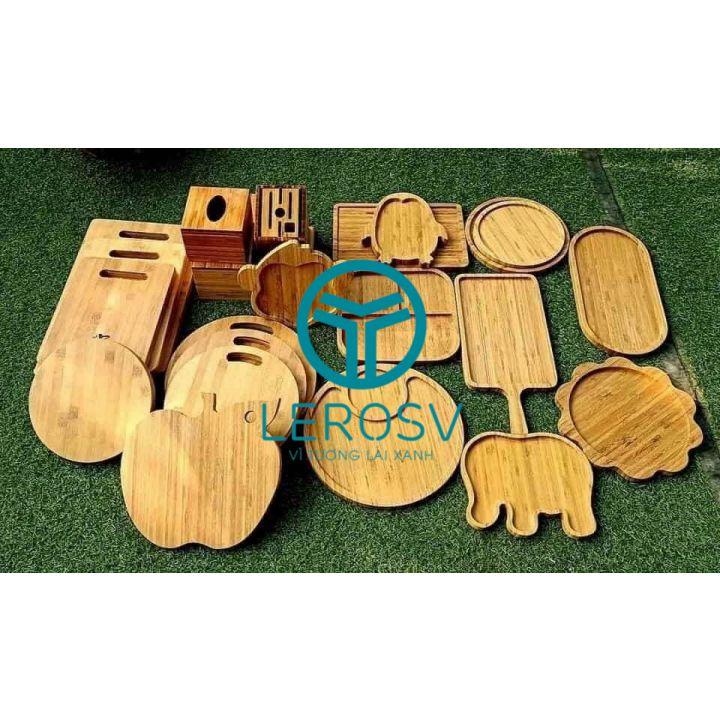 Thớt Gỗ Tre Tròn Nhiều Kích Thước Bằng Tre Tự Nhiên Được Hấp Xử Lý Mối Mọt An Toàn Chất Lượng