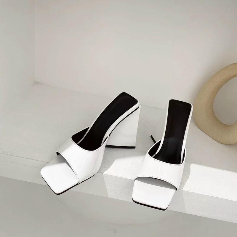 Guốc Cao Gót 7 Phân Đế Tam Giác