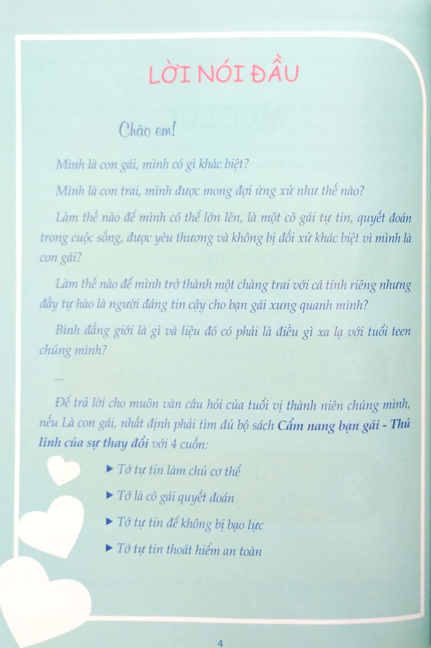 Cẩm Nang Bạn Gái - Thủ Lĩnh Của Sự Thay Đổi - Tớ Tự Tin Thoát Hiểm An Toàn