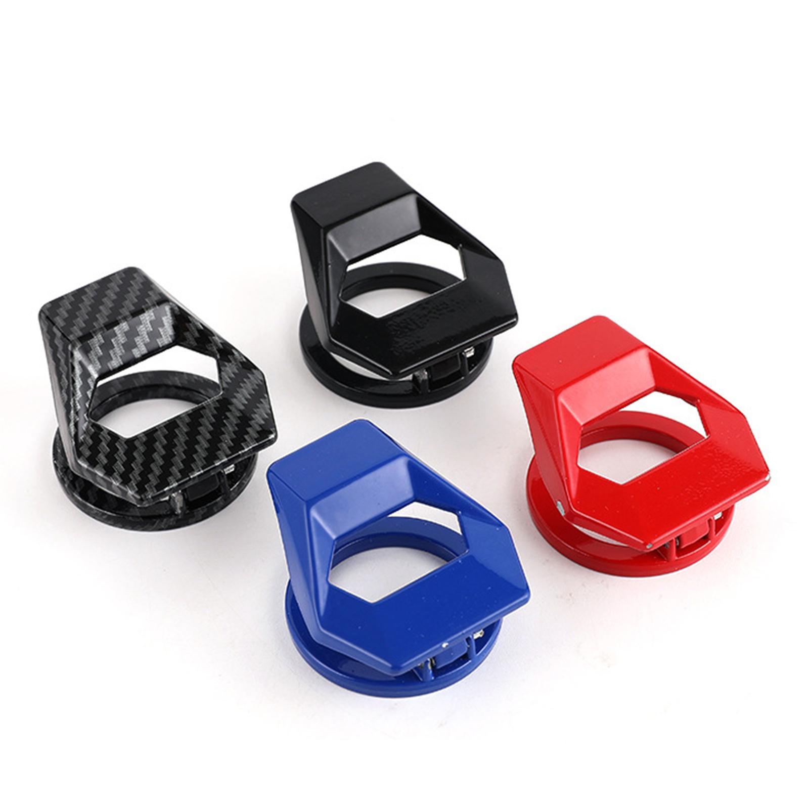 Car One Key Start Button Protective Cover, Made of High Quality Alloy Material Wear Resistant