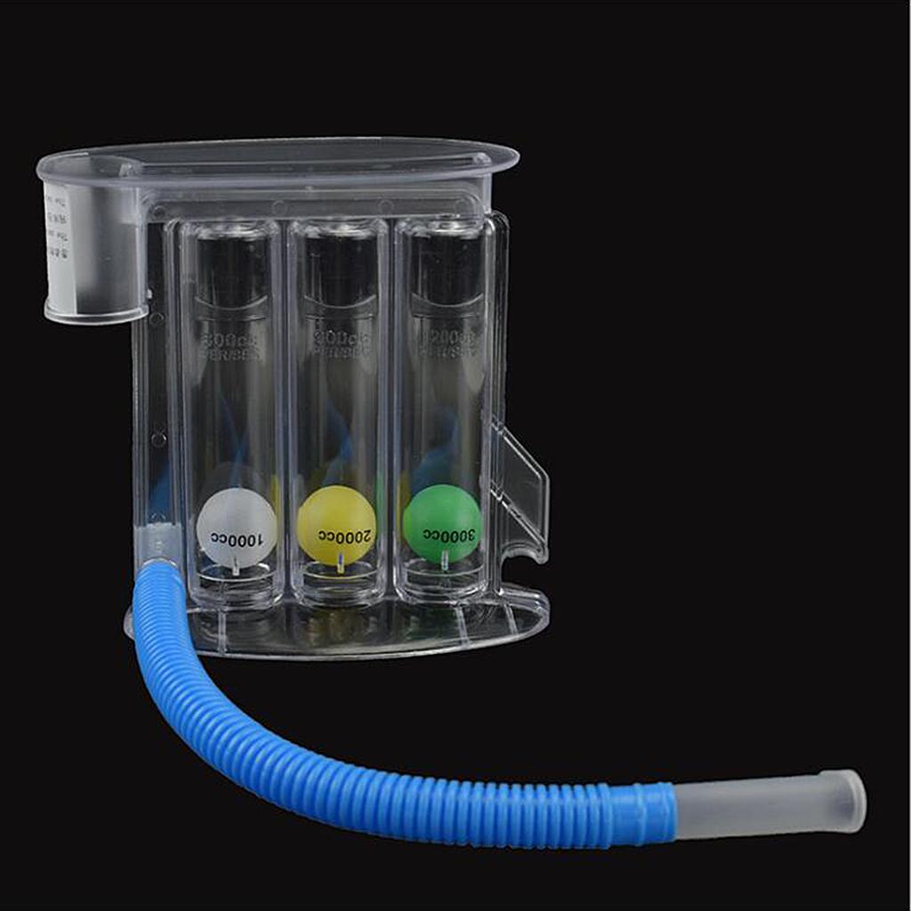 Lung Deep Breathing Trainer Exerciser Device Incentive Spirometer