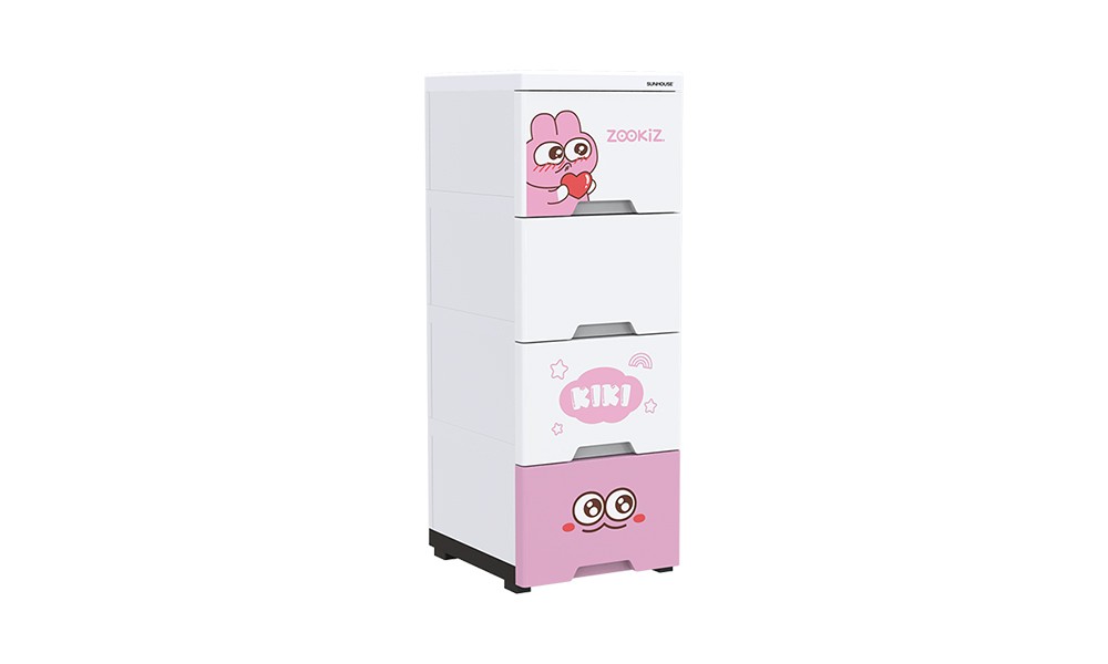 Tủ nhựa sơ sinh 4 ngăn Happy Baby SUNHOUSE KS-CA343G4 - Hàng chính hãng