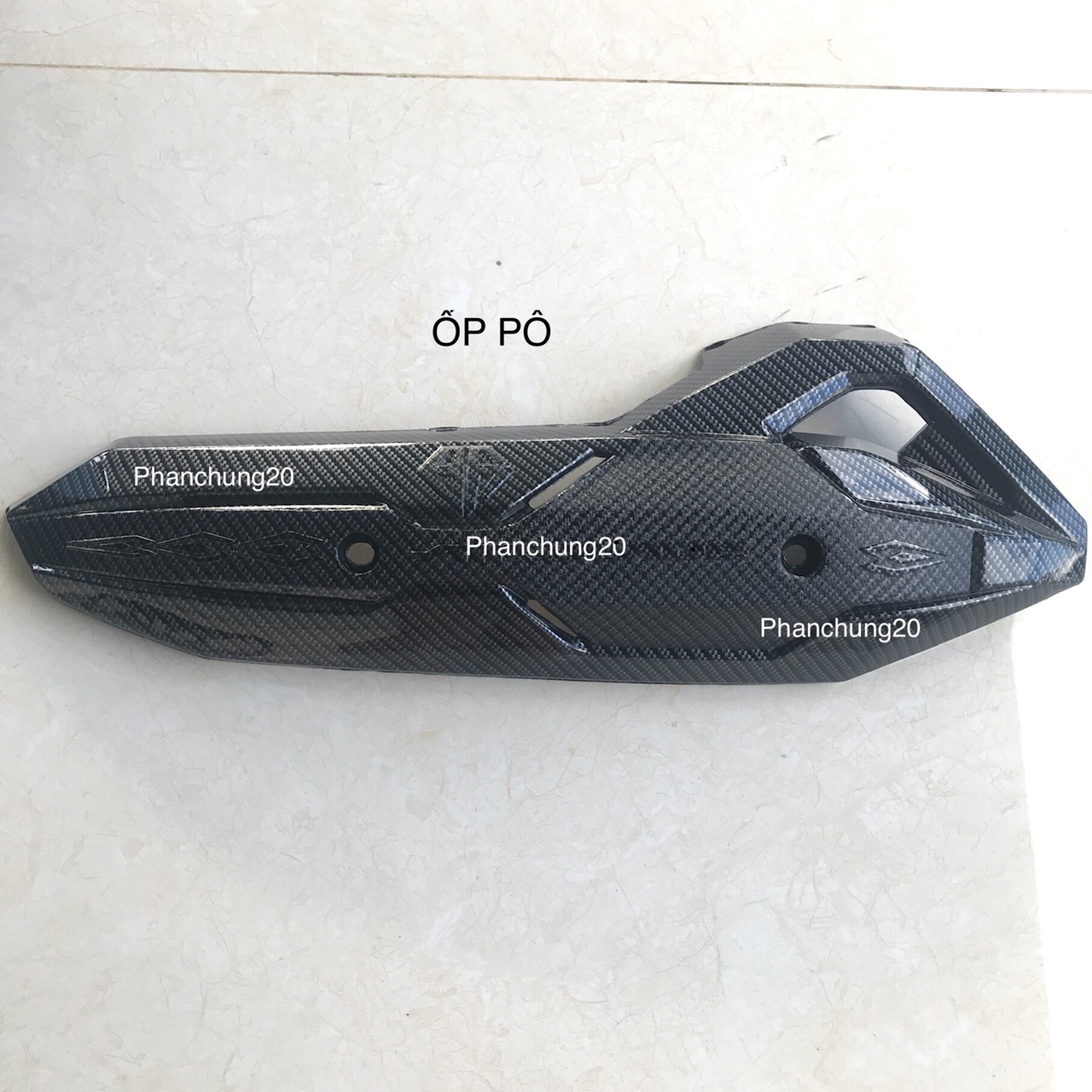 ỐP CHE PÔ  DÙNG CHO ĐỜI XE AB 2016 2017 2018 2019 CACBON