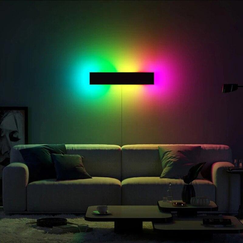 Đèn Led Wall treo tường trang trí phòng ngủ phòng khách phòng làm việc L06 quản lý qua app điện thoại