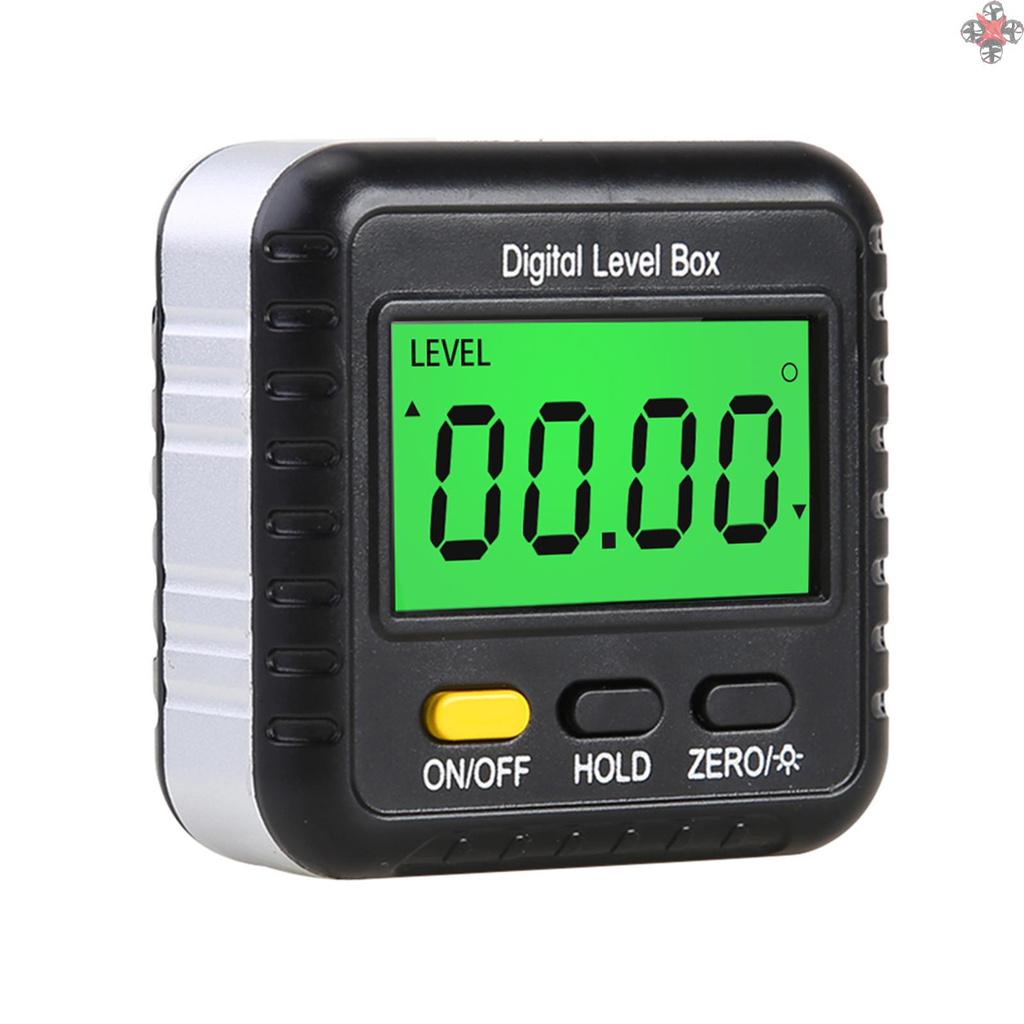 360 Degree Mini Digital Protractor Inclinometer Electronic Digital Level Ruler Angle Ruler Base Precise Measurement Woodworking Construction Carpentry Measuring Tools